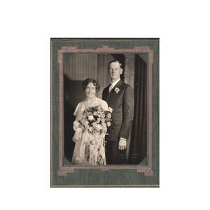 Vintage Wedding or Engagement Photos 1930s Art Deco Folders